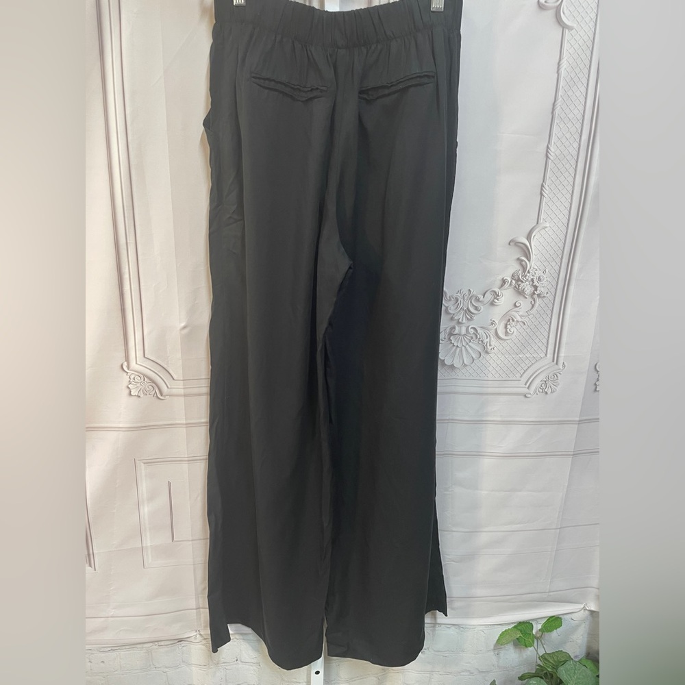 Philosophy Black Elastic-Waist Wide Leg Size Medium Pants - Picture 8 of 9